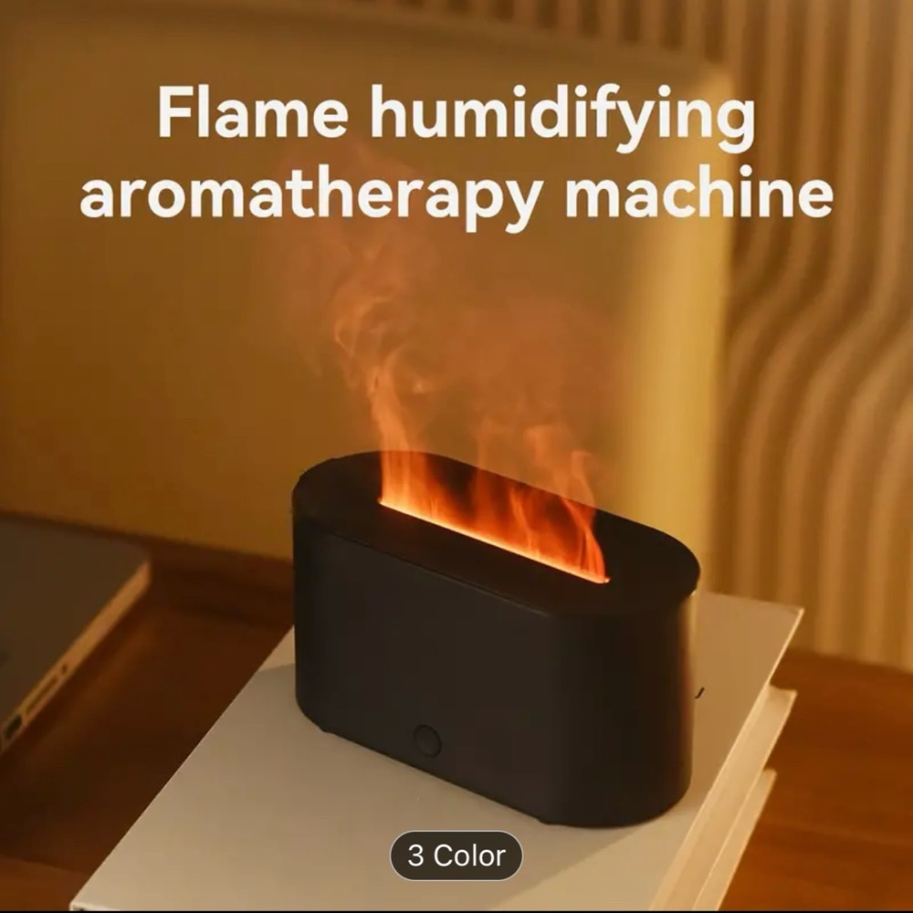 6 Colors Simulated Flame Humidifier